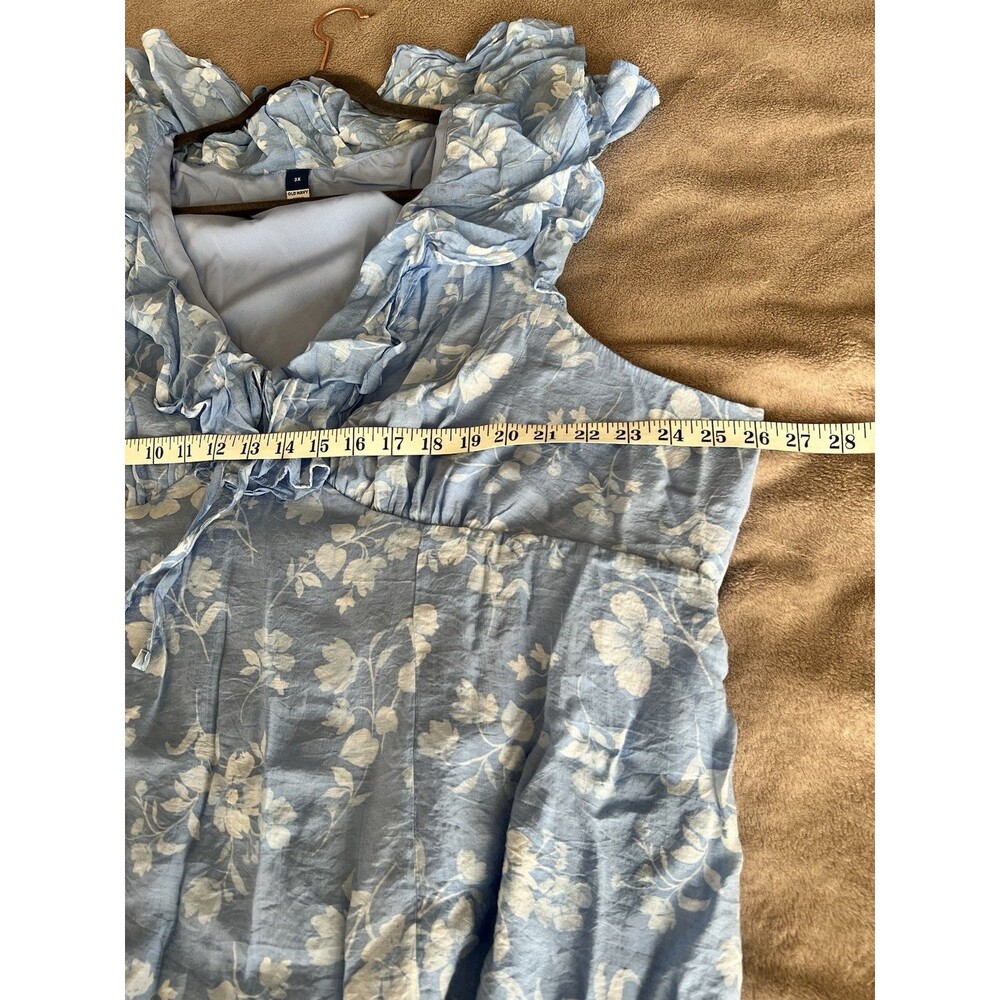 Old Navy Women's Ruffle-Sleeve Fit & Flare Midi Dress Size 3X - Picture 6 of 7